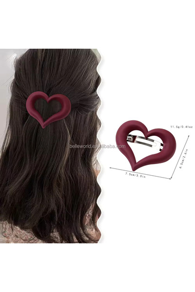 So Much Accesories New Model Heart Shaped Automatic Buckle Mink