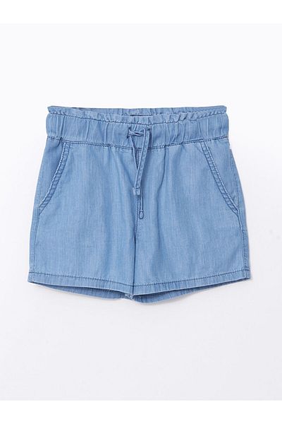 LC Waikiki Pantaloni scurți de jeans pentru fete LCW cu talie elastică