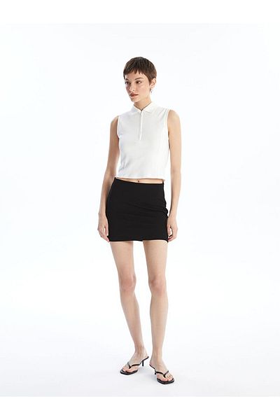 LC Waikiki Lcw Women's Tight Fit Straight Skirt Fast Fashion