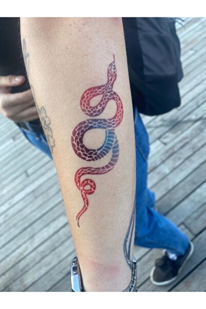 ONE SPRAY TATTOO Yılan Dövme Şablonu (SPREYSİZ)