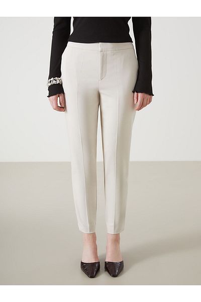 LC Waikiki Slim Fit Women's Trousers with Elastic Waist