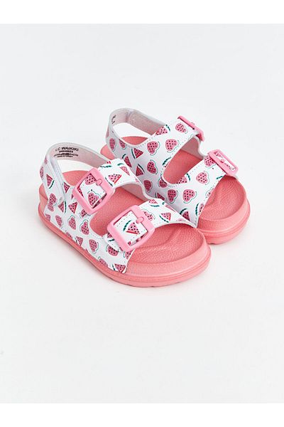 LC Waikiki New Season Heart Patterned Girls' Sandals - S4N496Z4