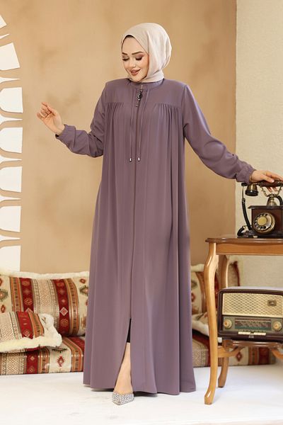 Neva Style Hijab cu fermoar liliac 45290LILA