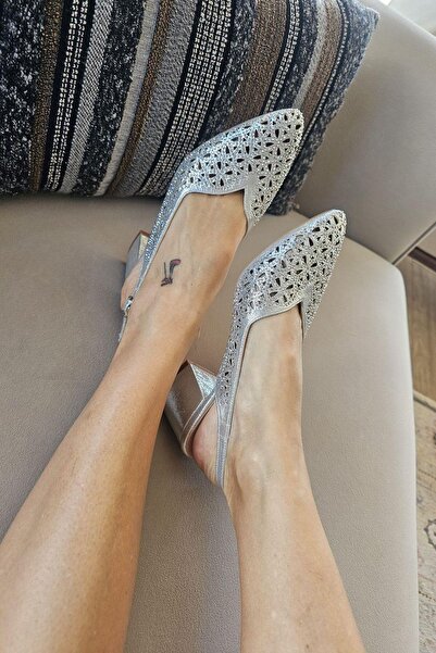 Topukla Footwear 036 9090 Topukla Kalın Topuklu Taşlı Abiye Ayakkabı