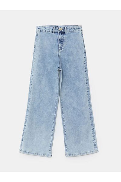 LC Waikiki Pantaloni de jeans pentru fete cu talie elastică reglabilă