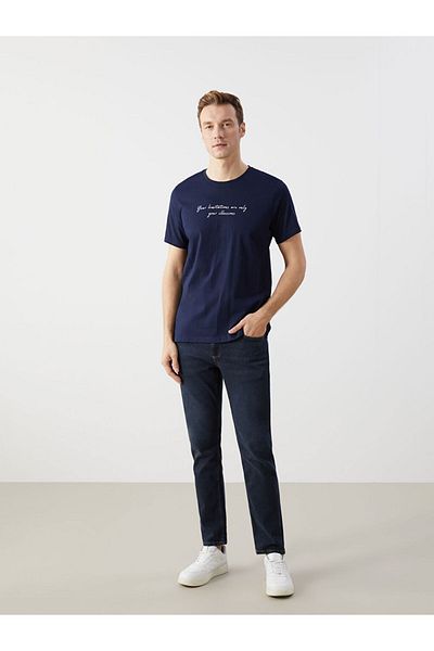 LC Waikiki Ανδρικό Tisort με στάμπα Crew Neck New Season - S5HS46Z8