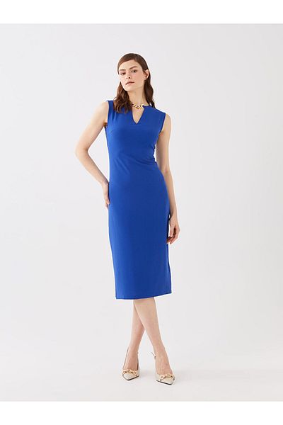 LC Waikiki Rochie de damă bodycon cu decolteu cu lanț