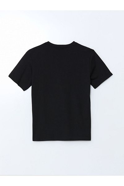 LC Waikiki New Season Crew Neck εμπριμέ χτενισμένο βαμβακερό ανδρικό Tisort - S5I086Z8