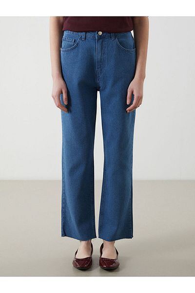 LC Waikiki Lcw Eco Indigo Straight Fit Women's Jean Pants