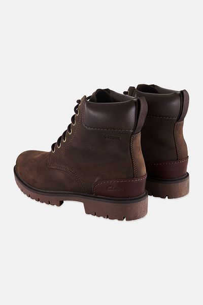 CLARKS Men Standard Rossdale Higtx Lace Up Ankle Boots, Dark Brown