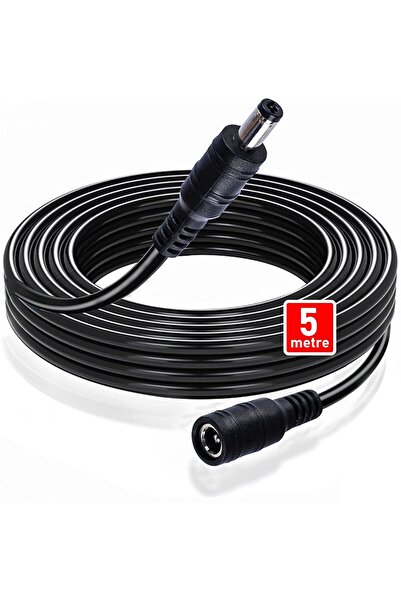 Ventus WiFi Kamera Adaptör Uzatma Kablosu (12V) Dişi / Erkek 5 Metre