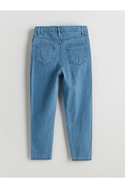 LC Waikiki New Season Adjustable Waist Elastic Girl's Jean Trousers - S5Gn73Z4