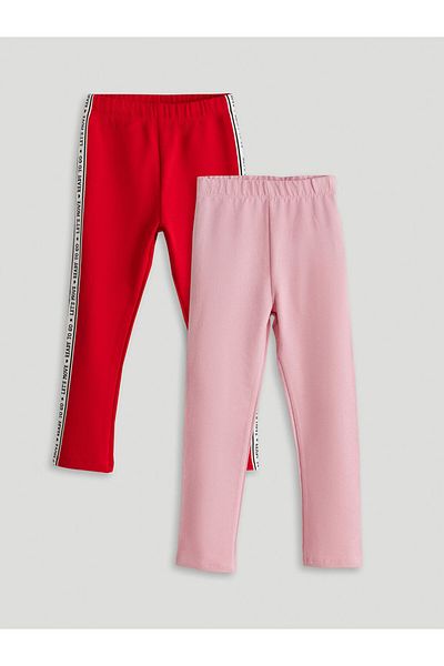 LC Waikiki Elastic Waist 2 Thread Girls' Tights 2 Pack