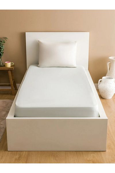 LC Waikiki Plain Cotton Single Fitted Sheet