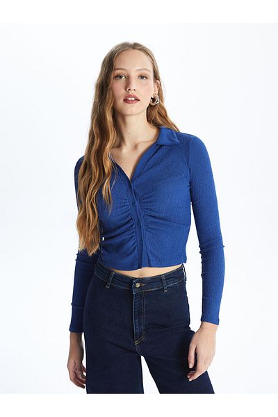 LC Waikiki Lcw Straight Long Sleeve Women's Shirt Fast Fashion