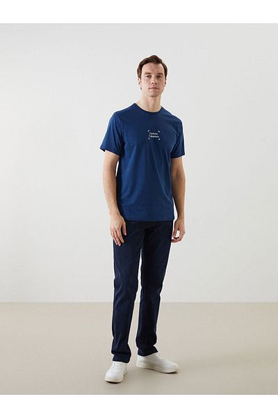 LC Waikiki Tricou cu mânecă scurtă cu gât crew de sezon nou pentru bărbați S5J264Z8