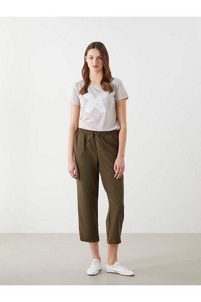 LC Waikiki New Season Women's Elastic Waist Trousers - S5Lk79Z8