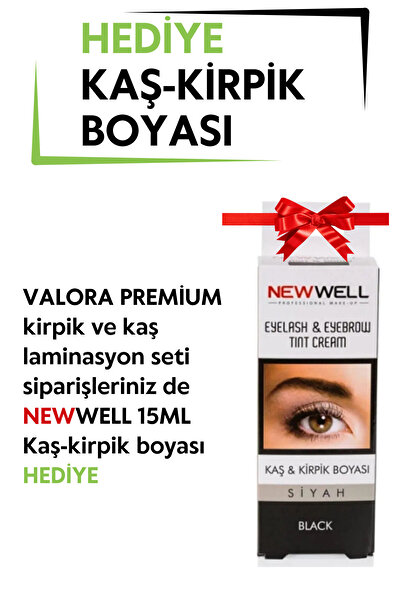 Valora Kirpik Lifting Ve Kaş Laminasyon Seti - Kaş Kirpik Boyası Hediyeli (50 KULLANIM)