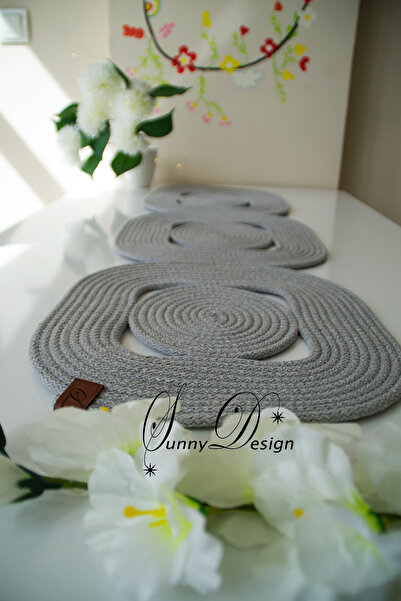 MY SUNNY DESİGN jüt hasır runner amerikan servisi masa örtüsü dekor sunum