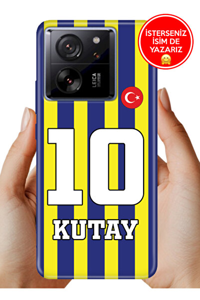 Cekuonline Xiaomi Mi 13T -13T Pro Kılıf Kişiye Özel İsim Yazılı Forma Tasarım...