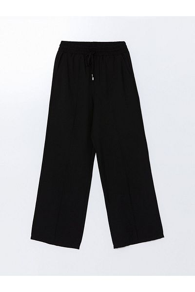 LC Waikiki Pantaloni de damă cu talie elastică cu picioare largi