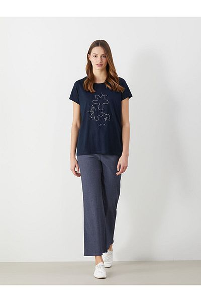 LC Waikiki New Season Women's Striped Trousers with Elastic Waist - S5Bh82Z8