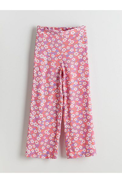 LC Waikiki Lcw Waist Elastic Floral Girl's Pants Fast Fashion