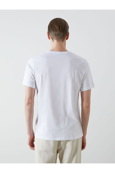 LC Waikiki Crew Neck Short Sleeve Printed Combed Cotton Men's T-Shirt