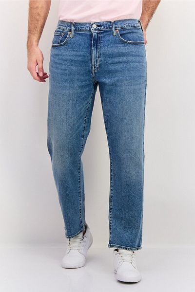 GAP Men Straight Fit Washed Stretchable Jeans, Blue