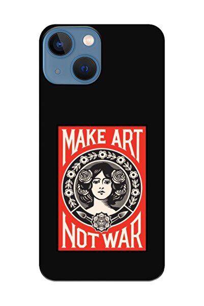 frondcase حافظة هاتف آيفون 13 ميني ميك آرت نوت وور باللون الأسود