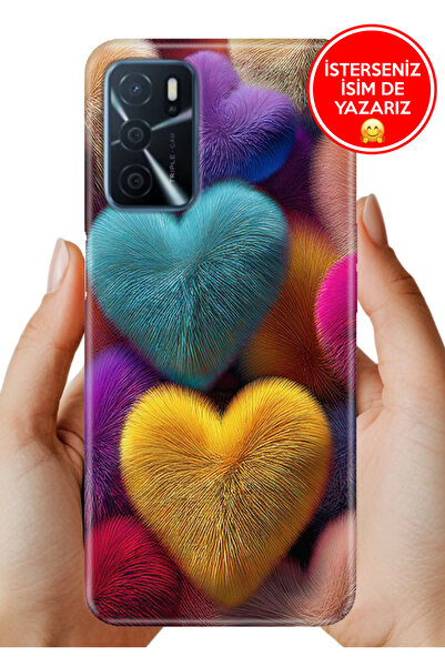 OPPO A16 (CPH2269) Kılıf Lüks Desenli Silikon Cover Case Fluffy