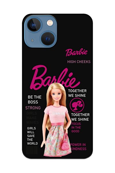 frondcase متوافق مع غطاء هاتف iPhone 13 mini Barbie باللون الأسود