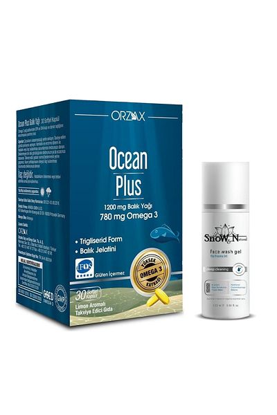 Ocean 100ml Gift with Omega-3 Plus Lemon Flavored Form and Facial Cleansing Gel