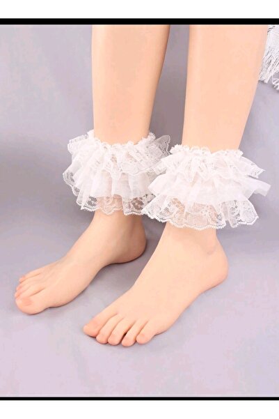 nuriçgiyim سوار القدم بتفاصيل من التول