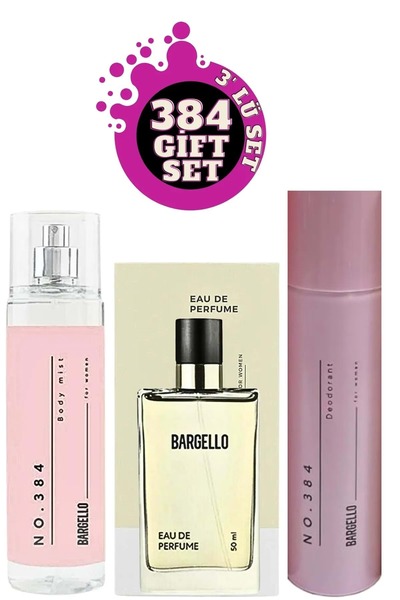 Bargello 384 Edp Kadın Parfüm No:384 Vücut Spreyi No:384 Deodorant Brgpen384set