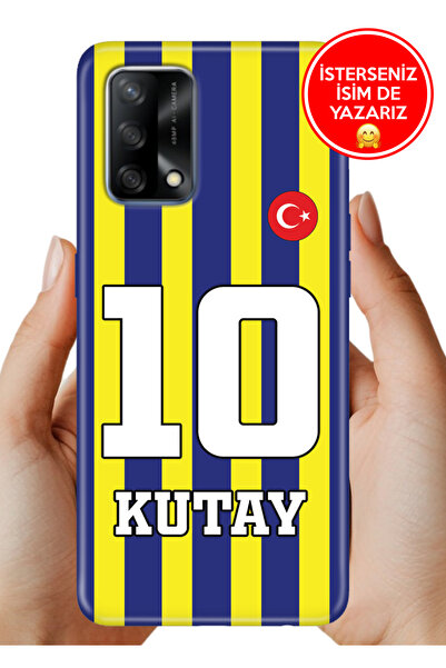 OPPO A74 4G Uyum Kılıf Kişiye Özel İsim Yazılı Forma Tasarım Silikon Çubuklu