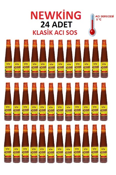 NEW KING Klasik Acı Sos 160gr Hot Sauce Yok Böyle Bir Acı(Sipariş verin, sofr...