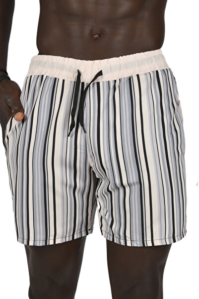 Rizz up Pantaloni scurți de baie pentru bărbați, cu dungi, cu uscare rapidă, ...