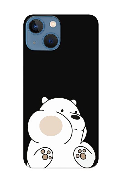 frondcase حافظة هاتف آيفون 13 ميني باندا باللون الأسود