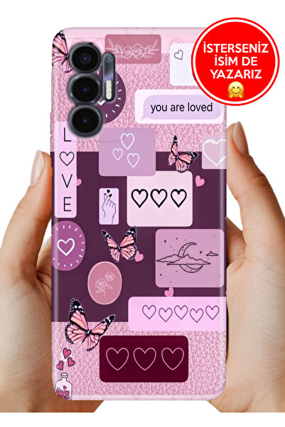 TECNO Pova 3 (LF7n) Kılıf Desenli Baskılı Kamera Korumalı Silikon Loved Loved