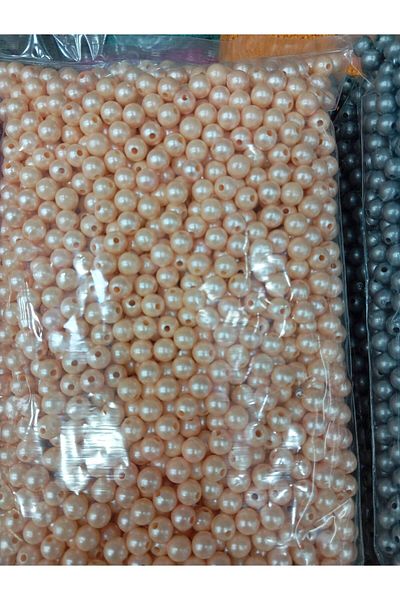 Ralp Moda 500 جرام - 10 مم خرز لؤلؤ ملون، خرز لؤلؤ بلاستيكي، (بين 800-850 قطعة)