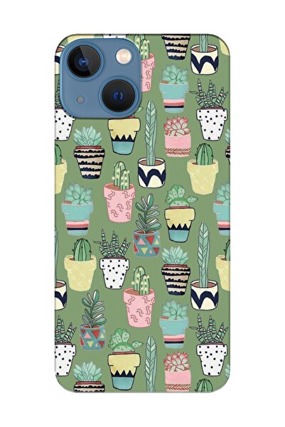 frondcase حافظة لهاتف آيفون 13 ميني باللون الأخضر الصبار