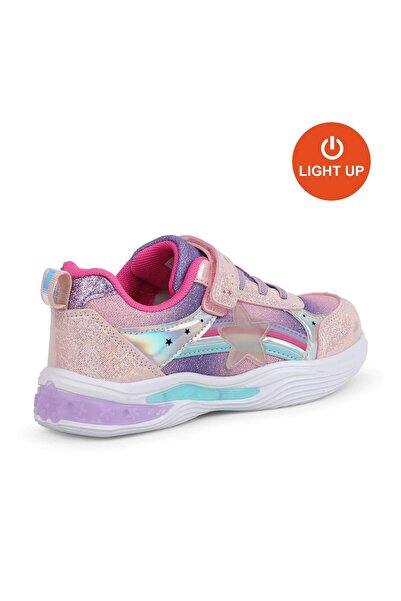 BUCKHEAD Pink 3024 Stary Lighted-Anatomical Girl's Shoes