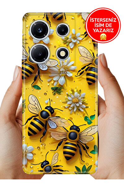 Cekuonline İnfinix Note 30 Vip 6.67" Kılıf Uv Baskı Temalı Silikon Arıların D...