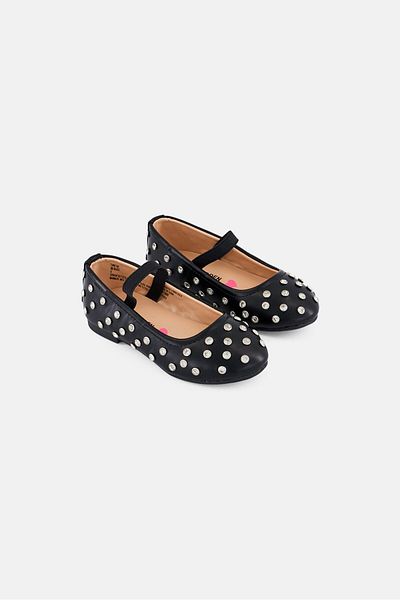 Steve Madden Toddlers Girl Slip On Shoes, Black