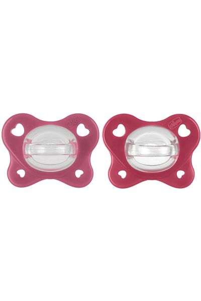 Chicco Physio Dual Soft Girl 16-36 Months 2-Pack Pacifier
