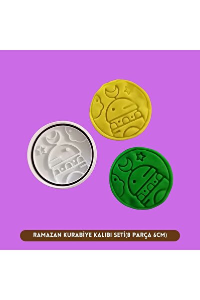 Hediyem Senin İçin Ramazan Ayı Kurabiye Kalıbı 8 Parça (6 cm) Dua Eden Kadın,...