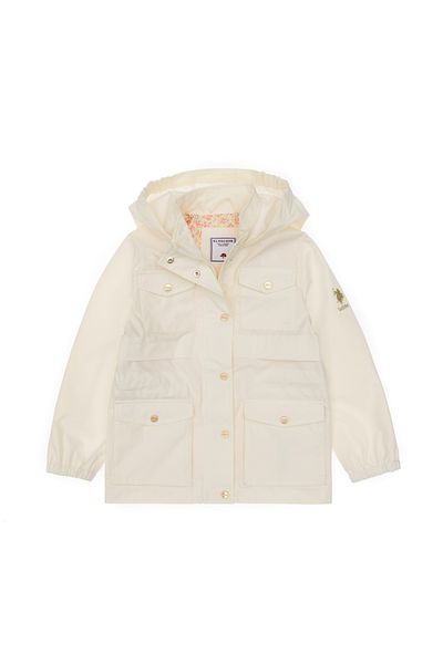 U.S. Polo Assn. Girl's Cream Raincoat 50301559 -Vr071