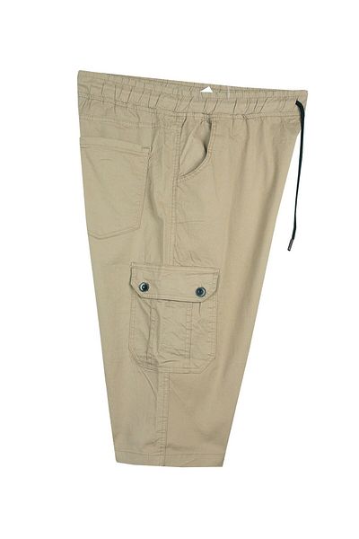 tambattal Large Size Lycra Gabardine Capri with Cargo Pocket