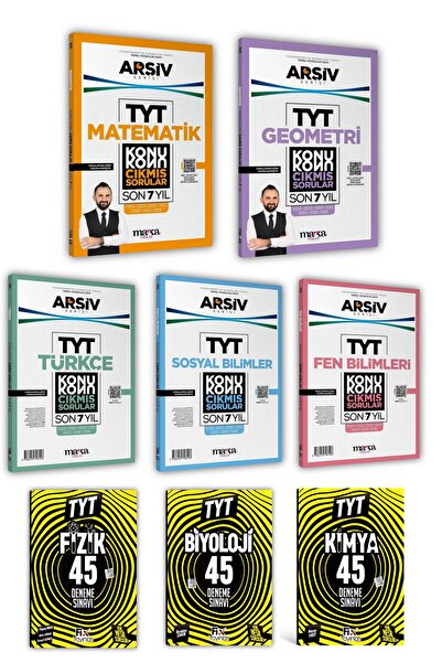 Marka Yayınları Tyt Son 7 Yıl Konu Konu Türkçe Matematik Fen Sosyal Geometri Çıkmış Sorular Deneme Seti
